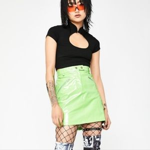 Madrin keyhole crop top